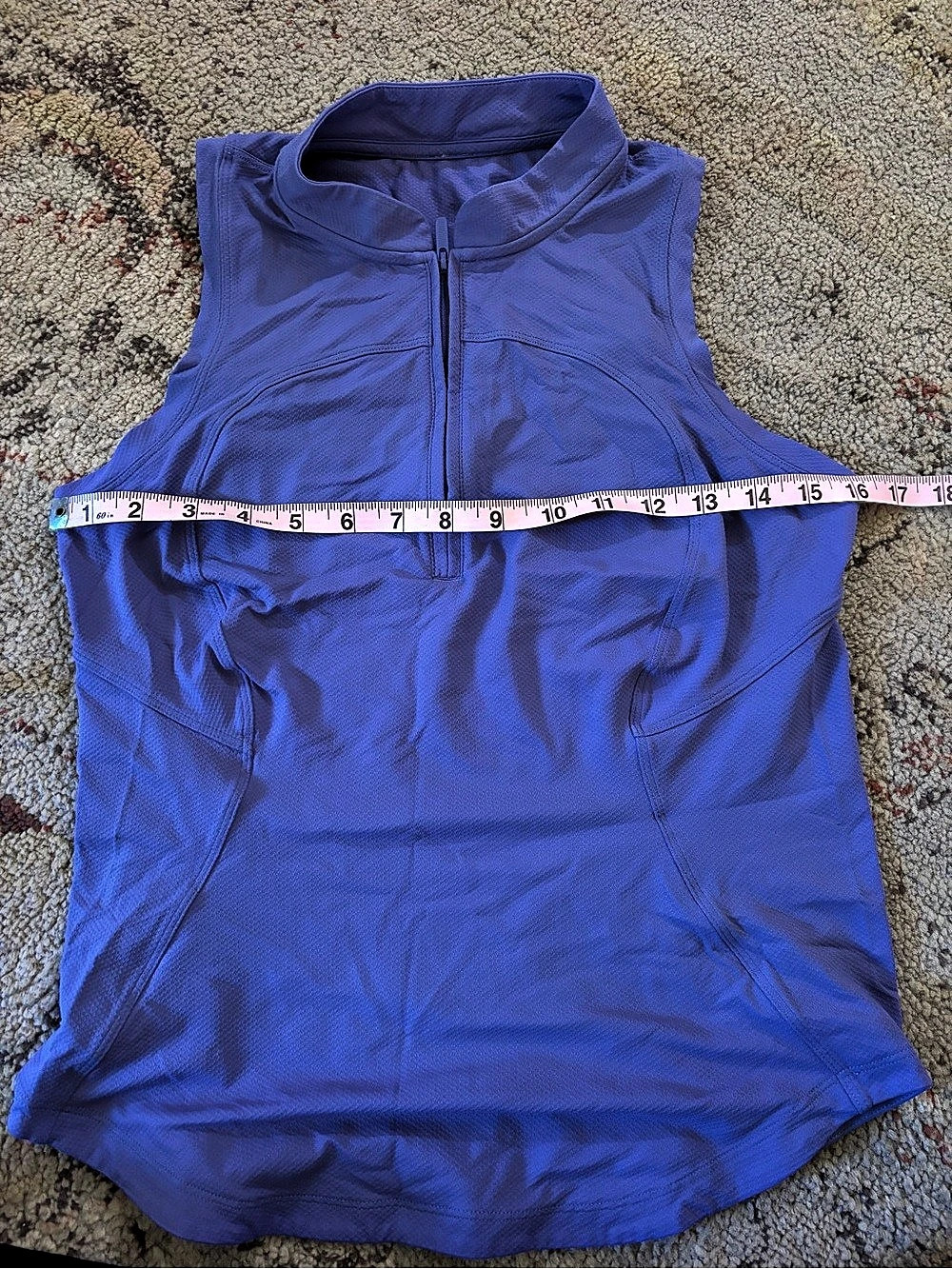 lululemon Half-Zip Tank Top Purple